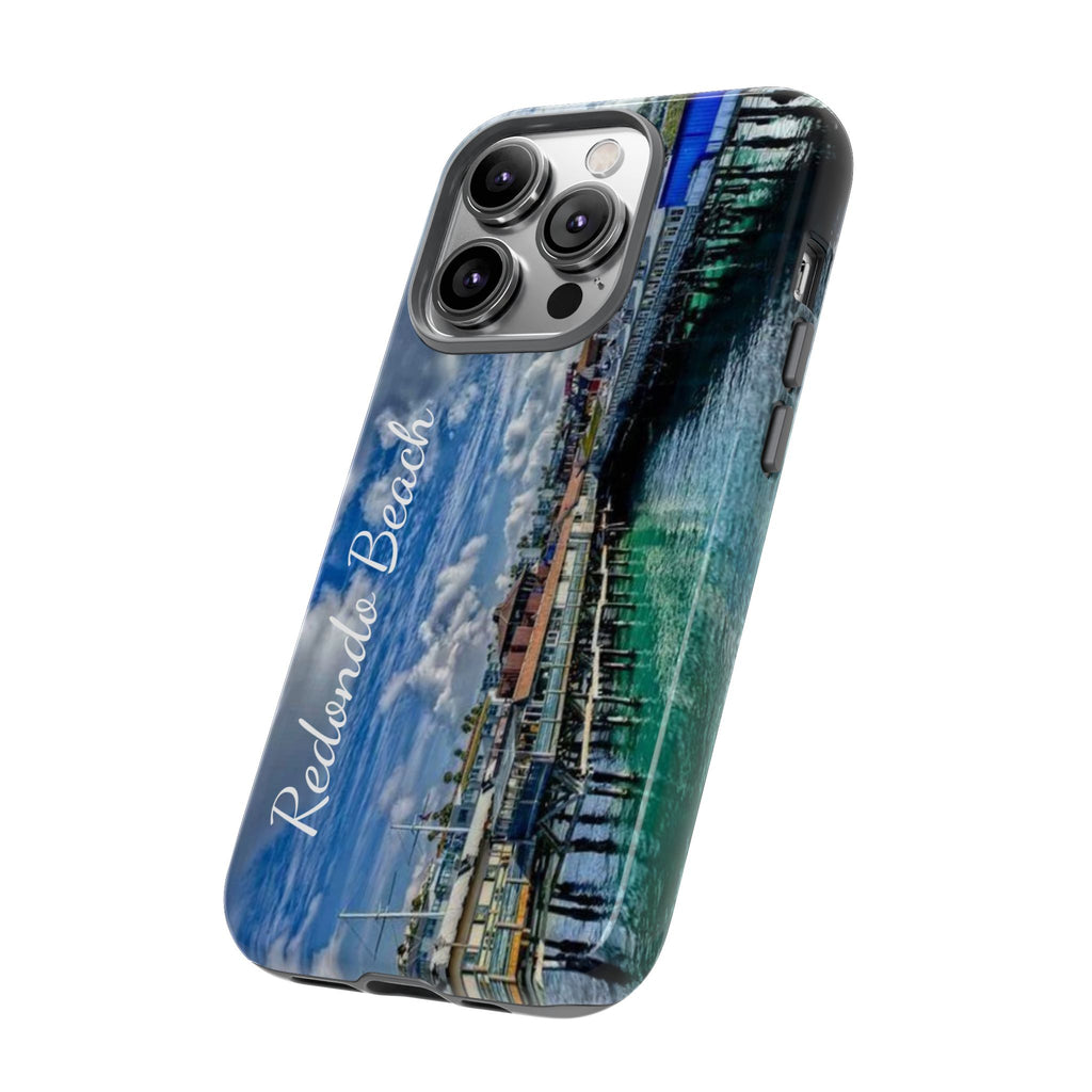 Phone Cases, Redondo Beach California King Harbor Design, Protective Covers, iPhone Accessories, Samsung Accessories, Gift for Travelers