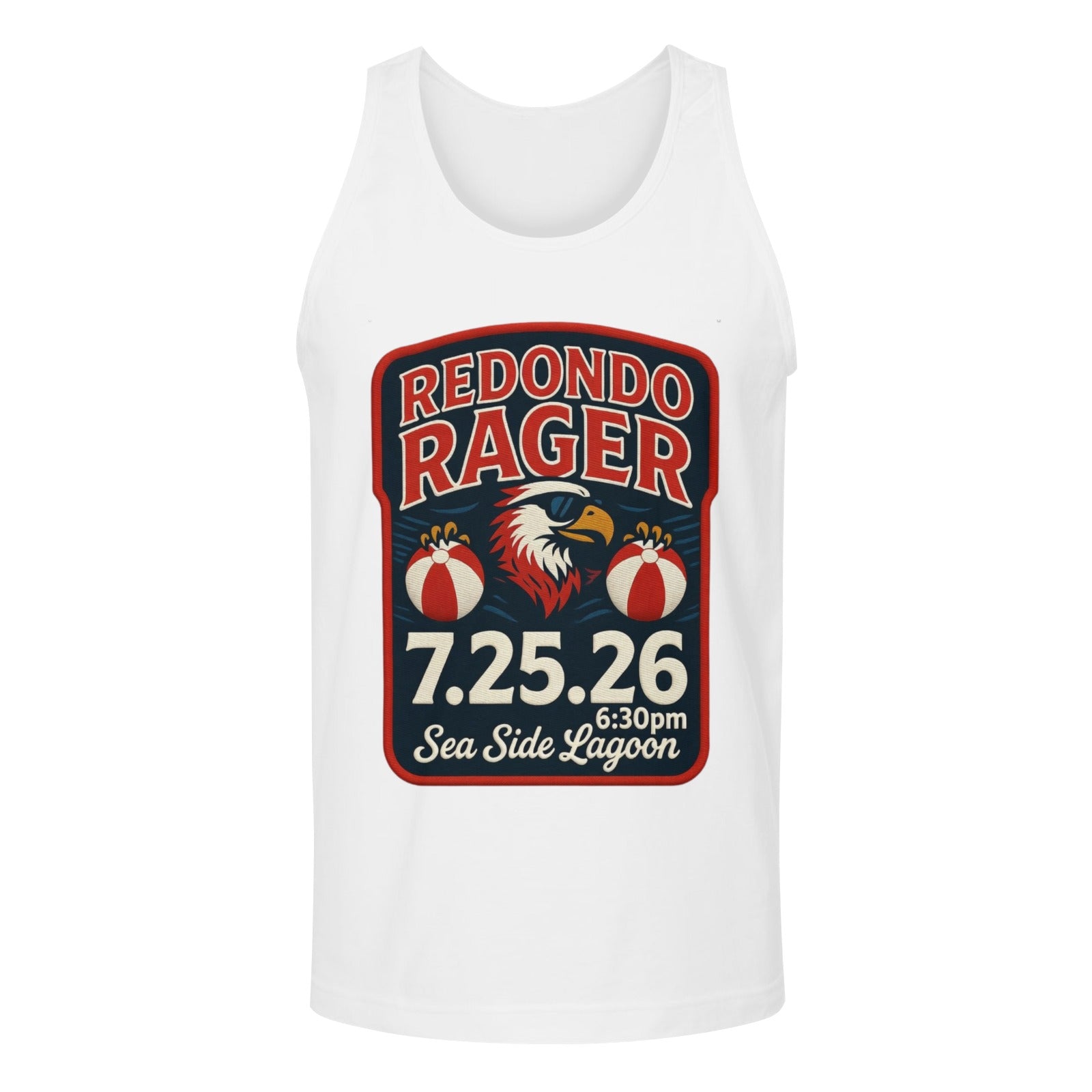 Redondo Rager Seaside Lagoon #RUHS 1st Annual Men's Tank Top  Made in USA