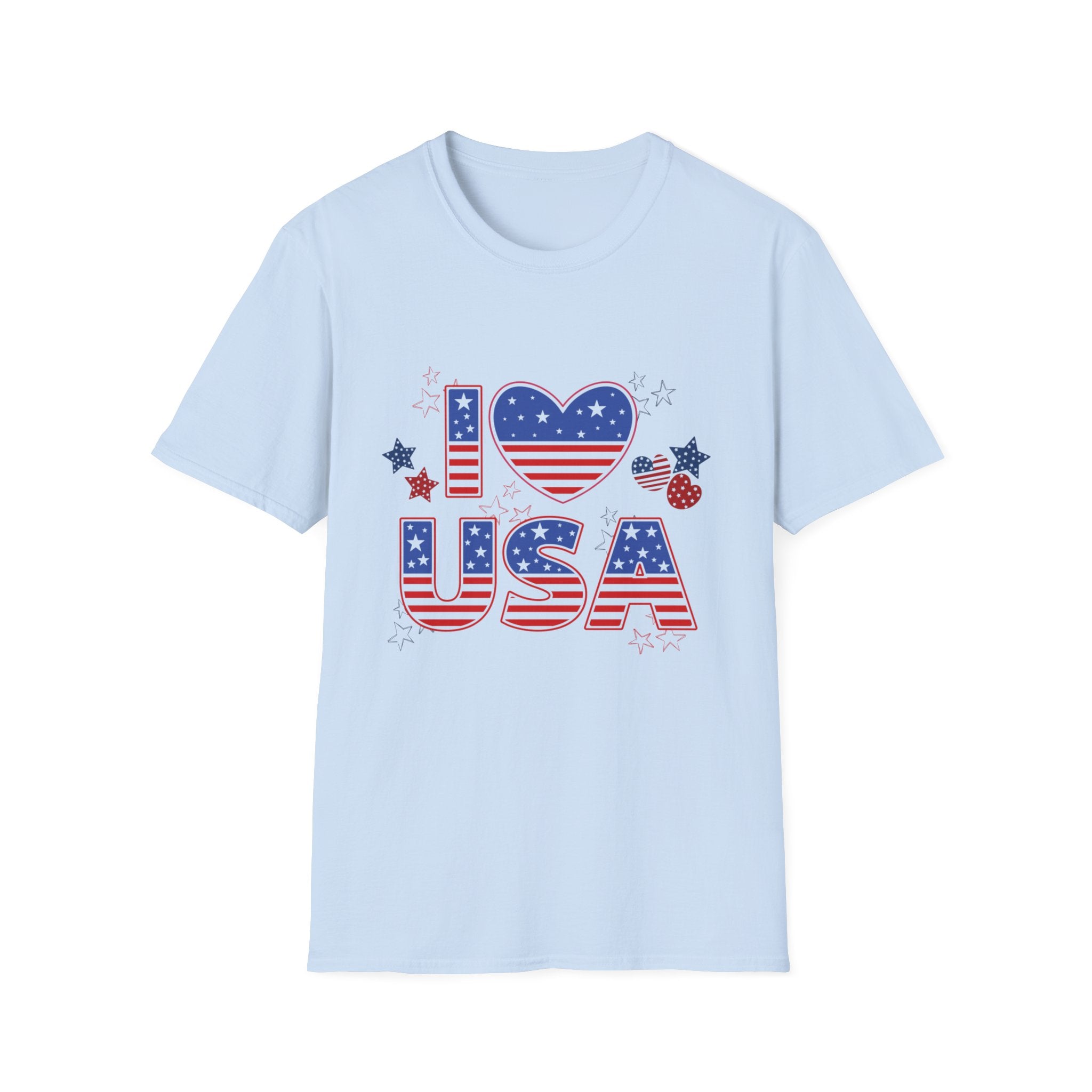 I Love the USA T-Shirt | American Flag Patriotic Fourth of July