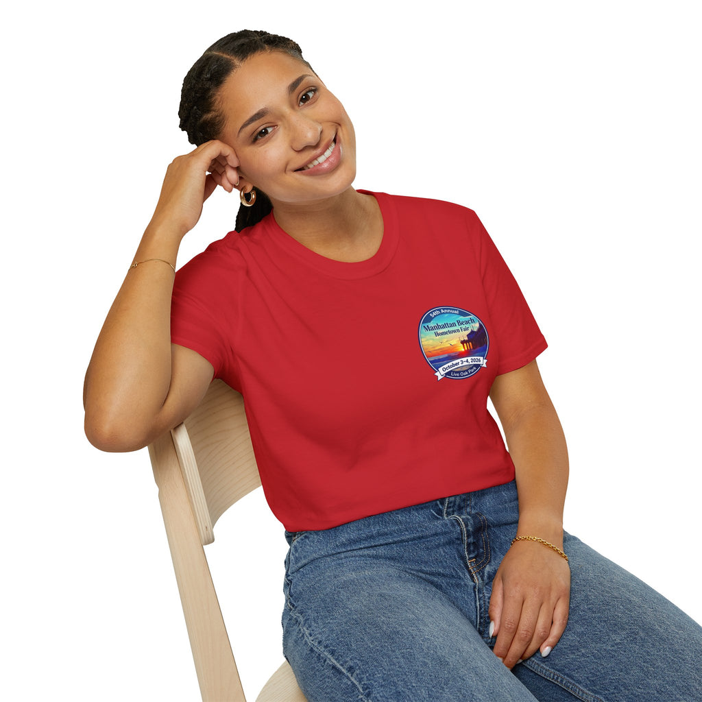 Manhattan Beach Hometown Fair T-Shirt — 54th Annual Sunset Surf Logo (Oct 3-4, 2026)