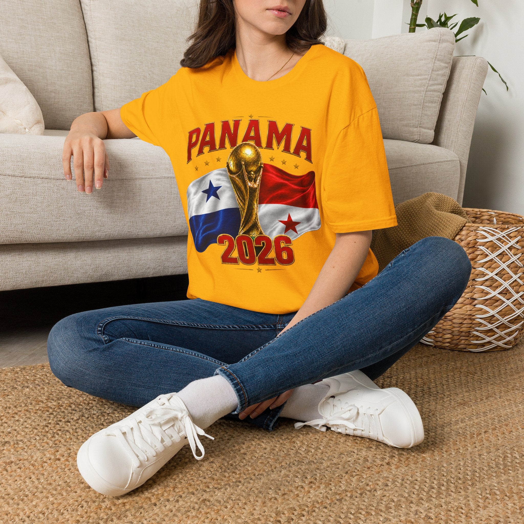 Panama 2026 World Cup T-Shirt — Panama Flag & Trophy Soccer Tee