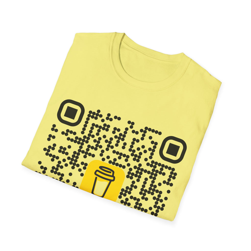 QR Code Coffee Tee — Scan-to-Order Coffee Shop T-Shirt