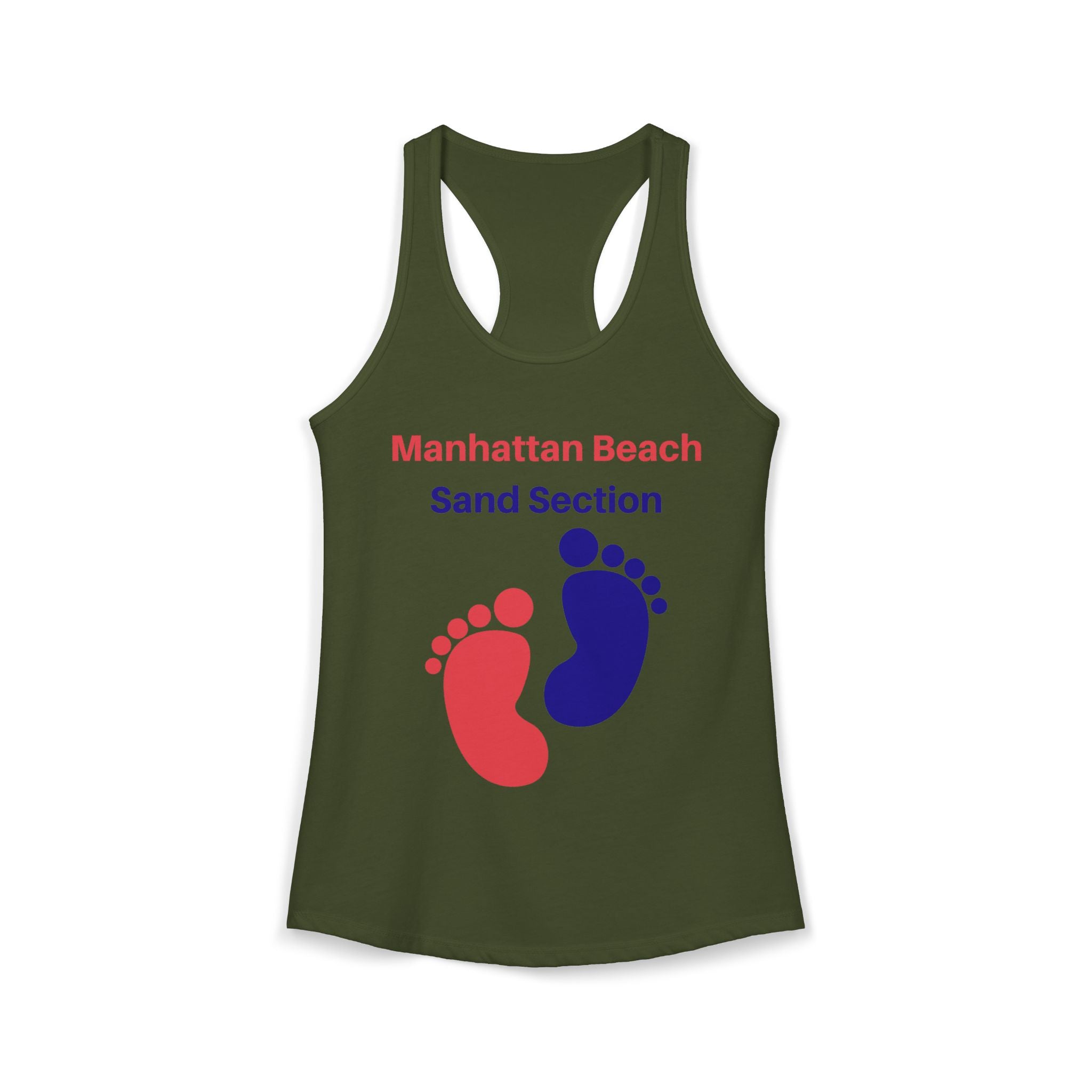 Manhattan Beach Sand Section - Women's Ideal Racerback Tank