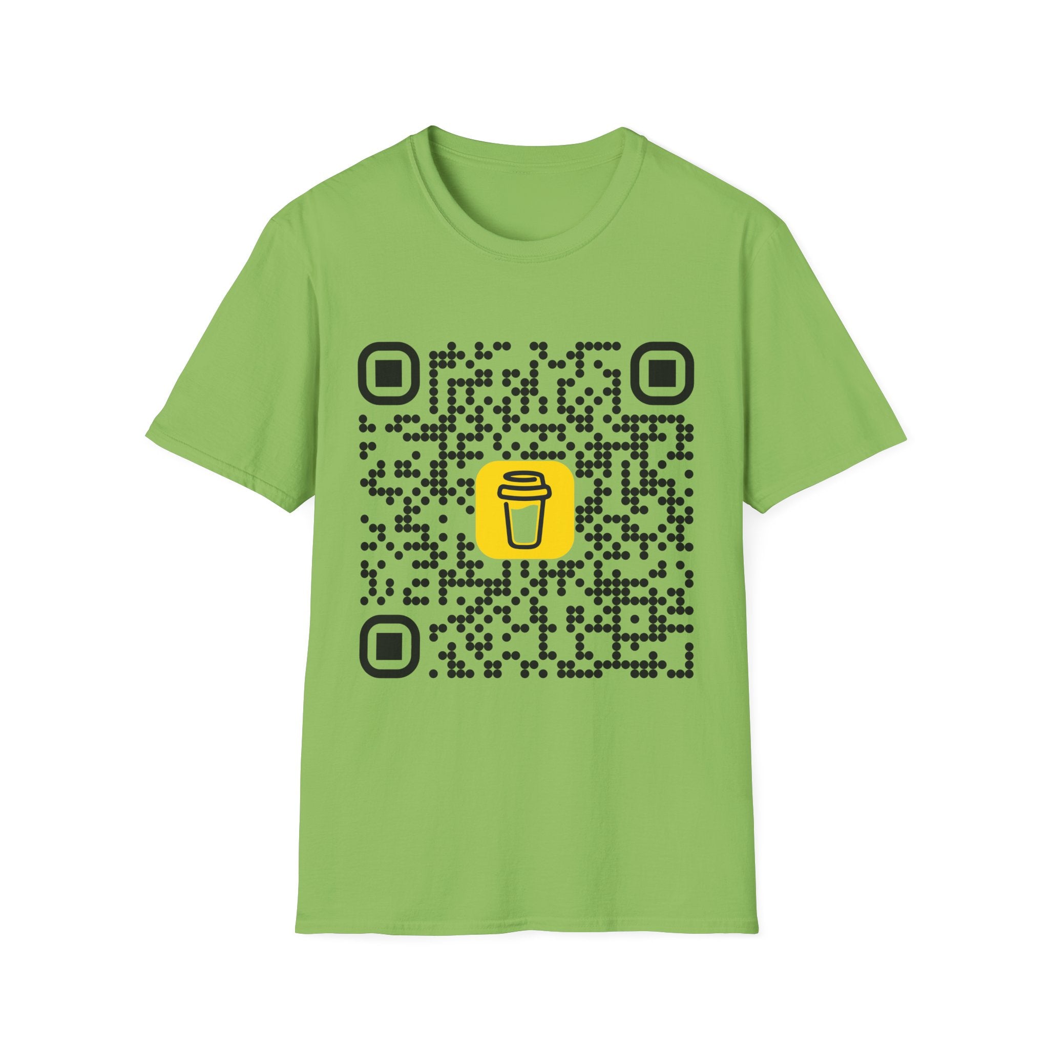QR Code Coffee Tee — Scan-to-Order Coffee Shop T-Shirt