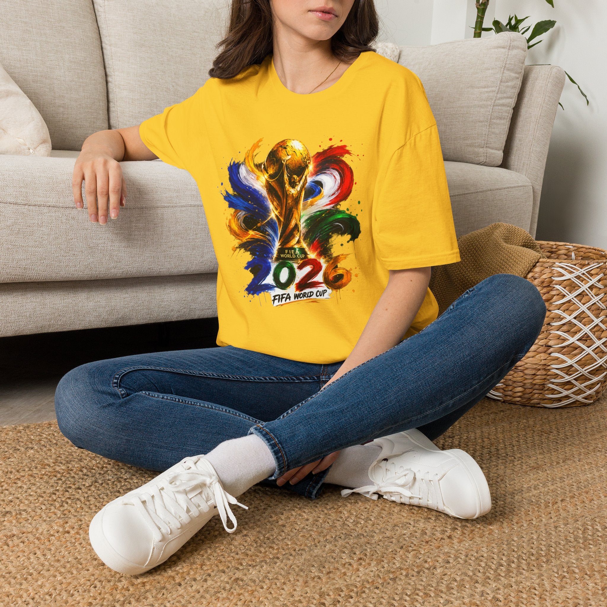 World Cup 2026 T-Shirt — Colorful FIFA Trophy Graphic