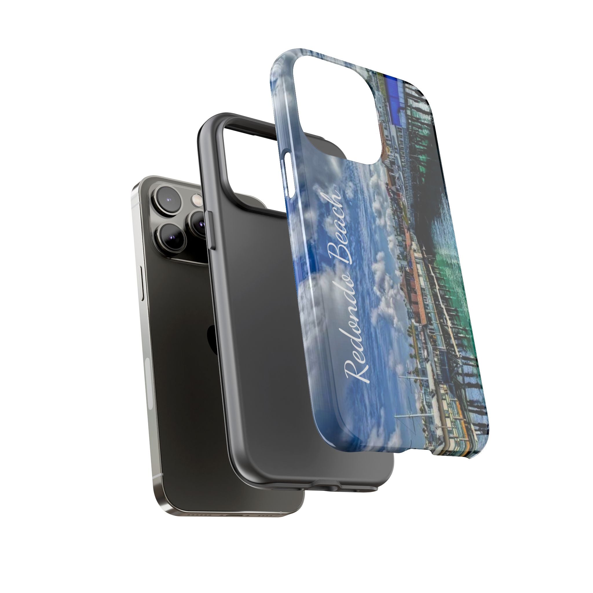 Phone Cases, Redondo Beach California King Harbor Design, Protective Covers, iPhone Accessories, Samsung Accessories, Gift for Travelers