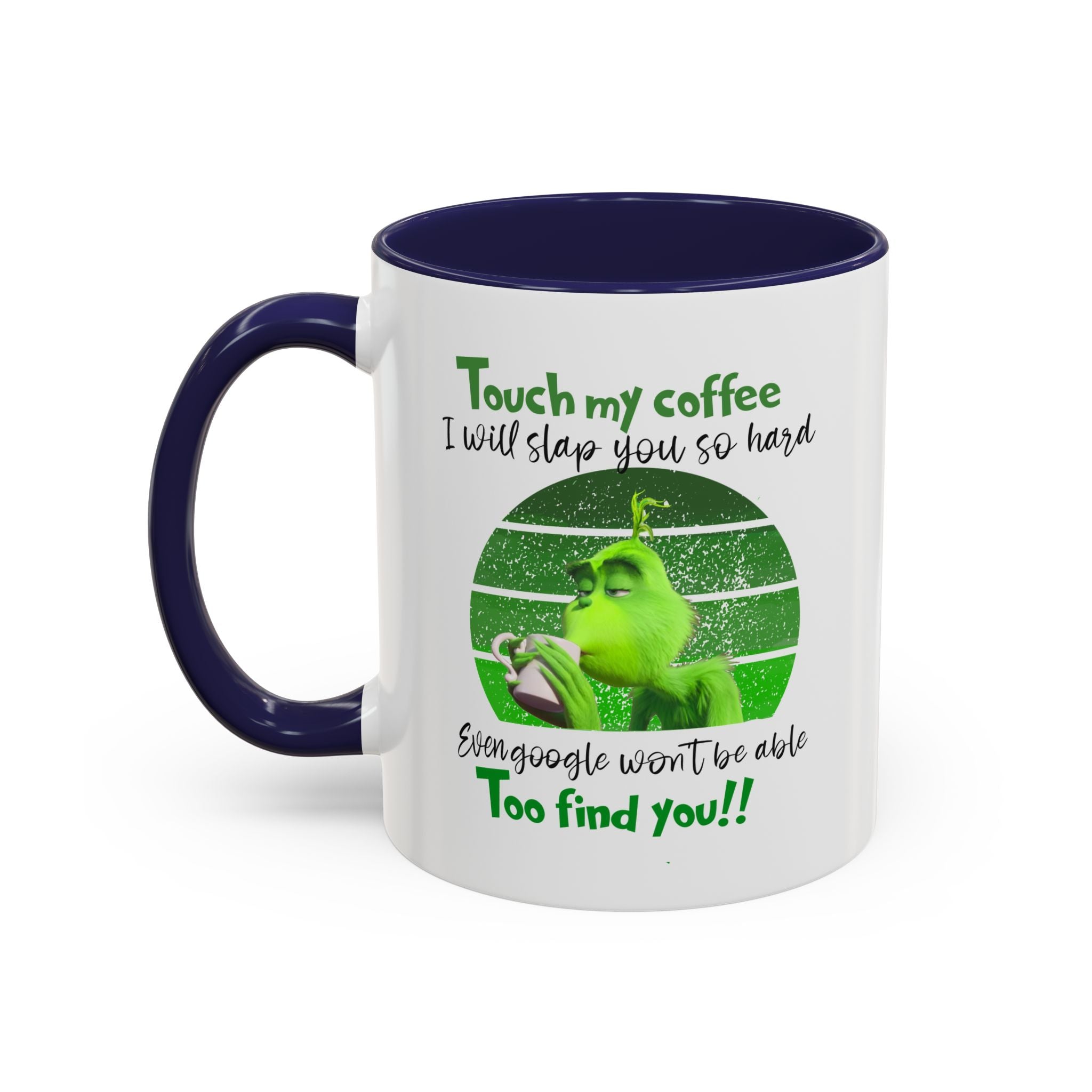Grinch holding coffee Mug | Accent Coffee Mug 11oz 15oz