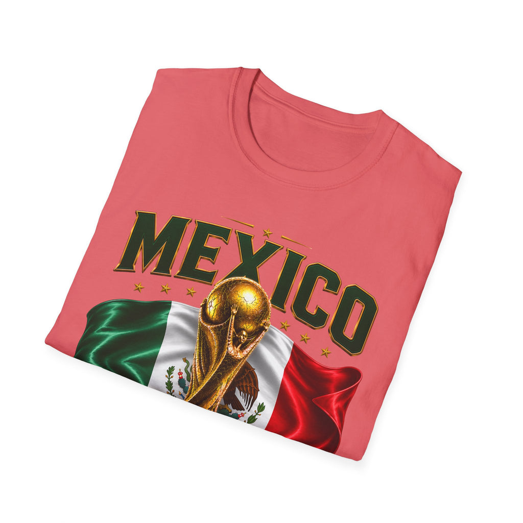 Mexico 2026 World Cup T-Shirt — Flag & Trophy Soccer Fan Tee
