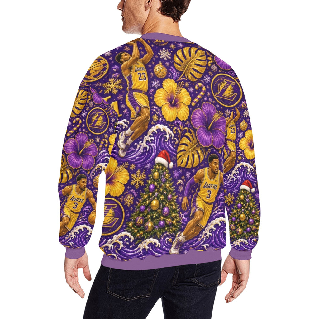 Los Angeles Lakers Men's crew neck sweatshirt（Made in USA）