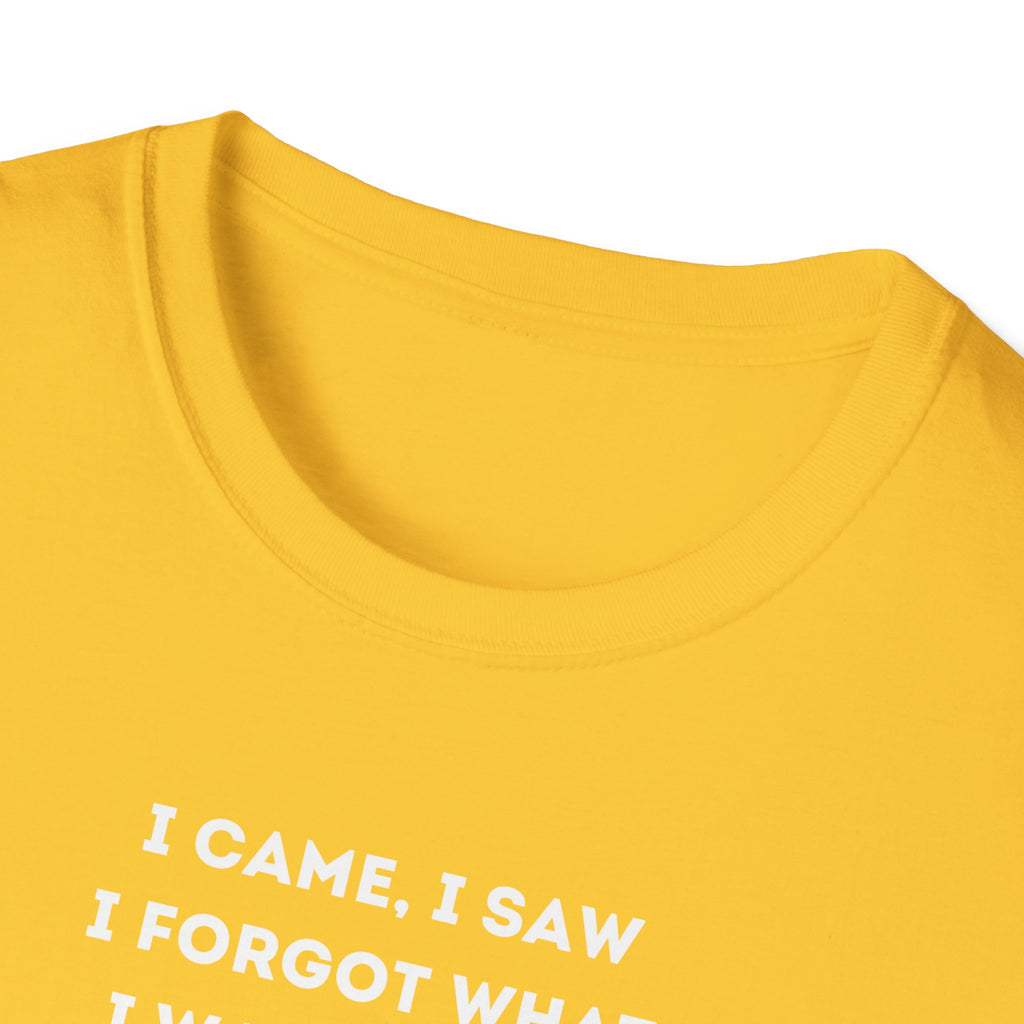 Funny Forgetful Grandpa Quote T-Shirt | I Got to Pee Coffee Cute Cartoon, Humorous Text Tee