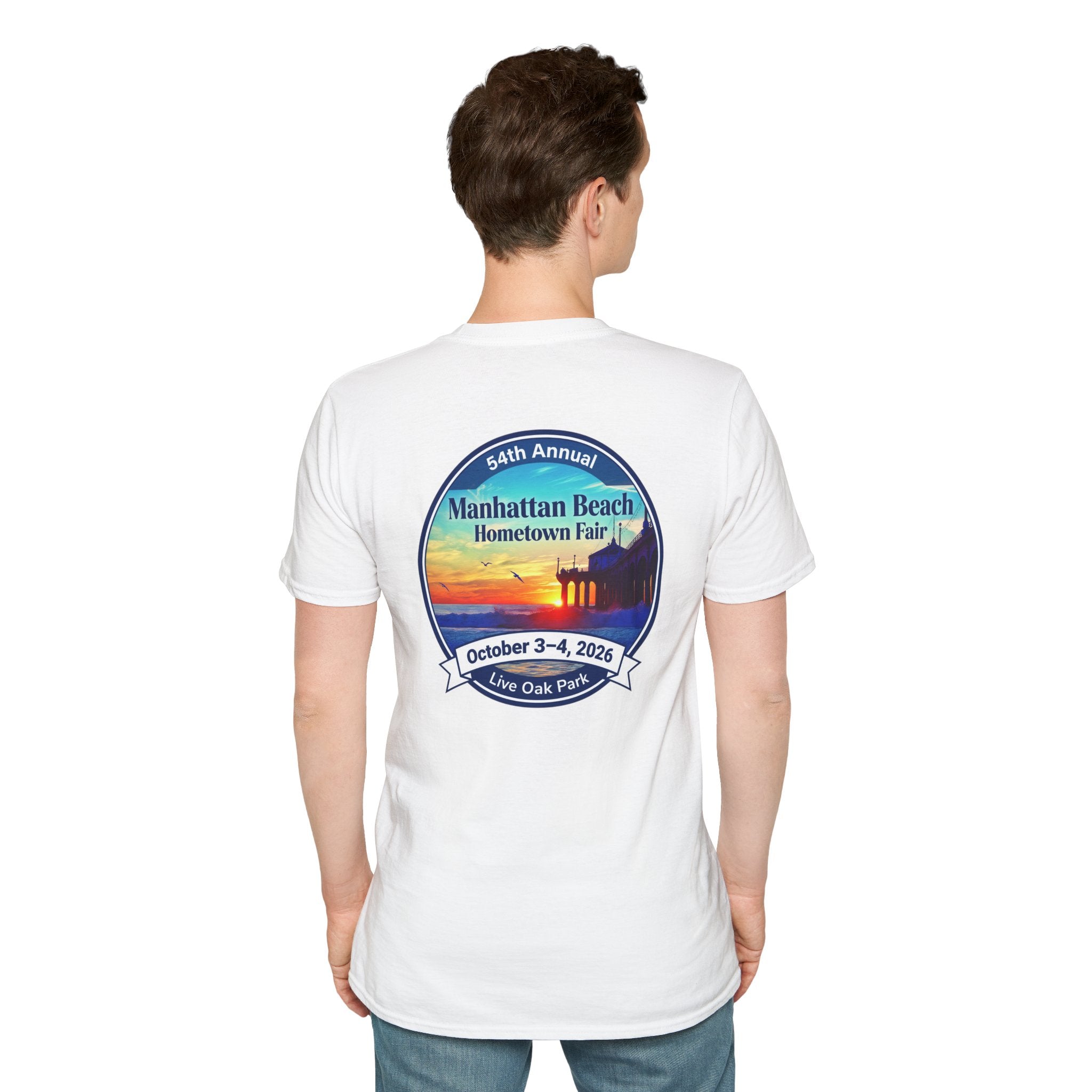 Manhattan Beach Hometown Fair T-Shirt — 54th Annual Sunset Surf Logo (Oct 3-4, 2026)