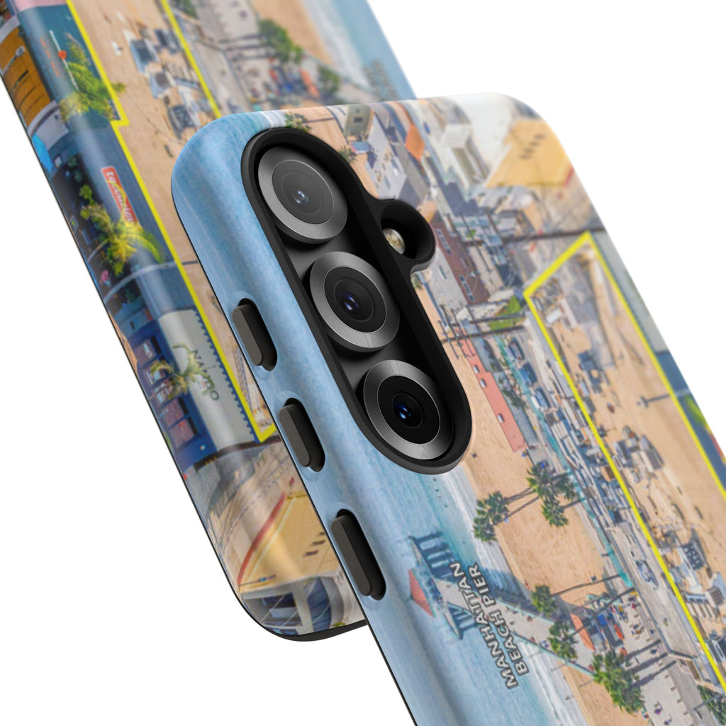 Phone Cases, Manhattan Beach California iPhone Samsung Google Tough Cases, Beach Lovers Gifts, Coastal Accessories, Ocean Phone Covers,