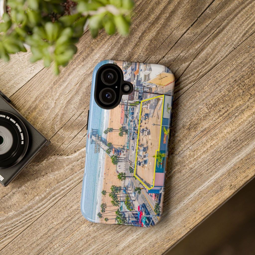 Phone Cases, Manhattan Beach California iPhone Samsung Google Tough Cases, Beach Lovers Gifts, Coastal Accessories, Ocean Phone Covers,