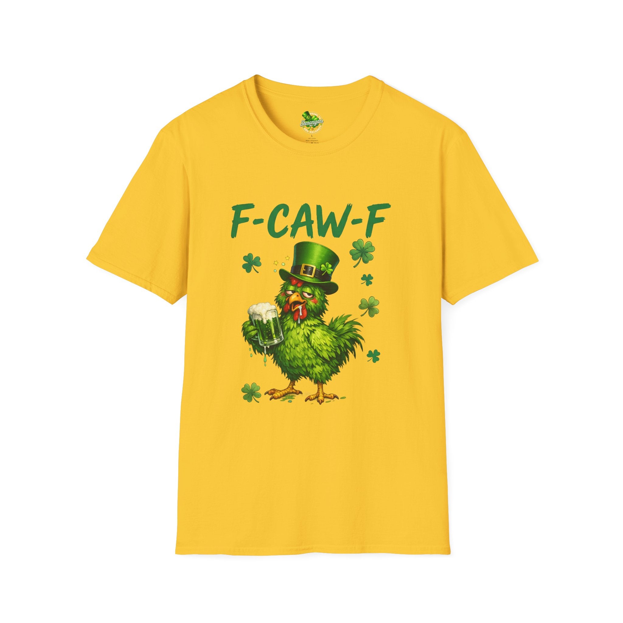 F-CAW-F Leprechaun Chicken T-Shirt | St. Patrick's Day Shamrock Tee