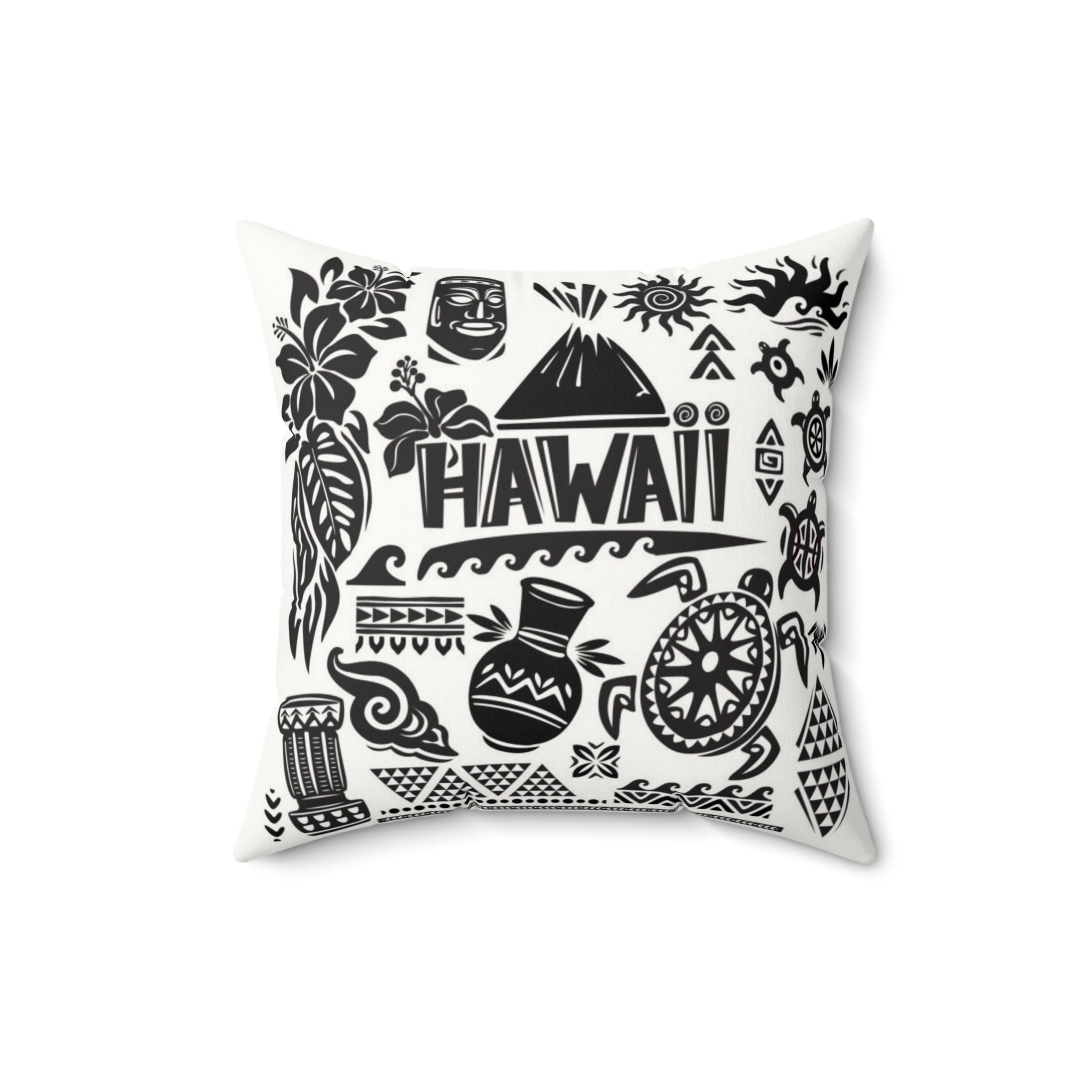 Hawaii Fun Pillow - Faux Suede Square Pillow
