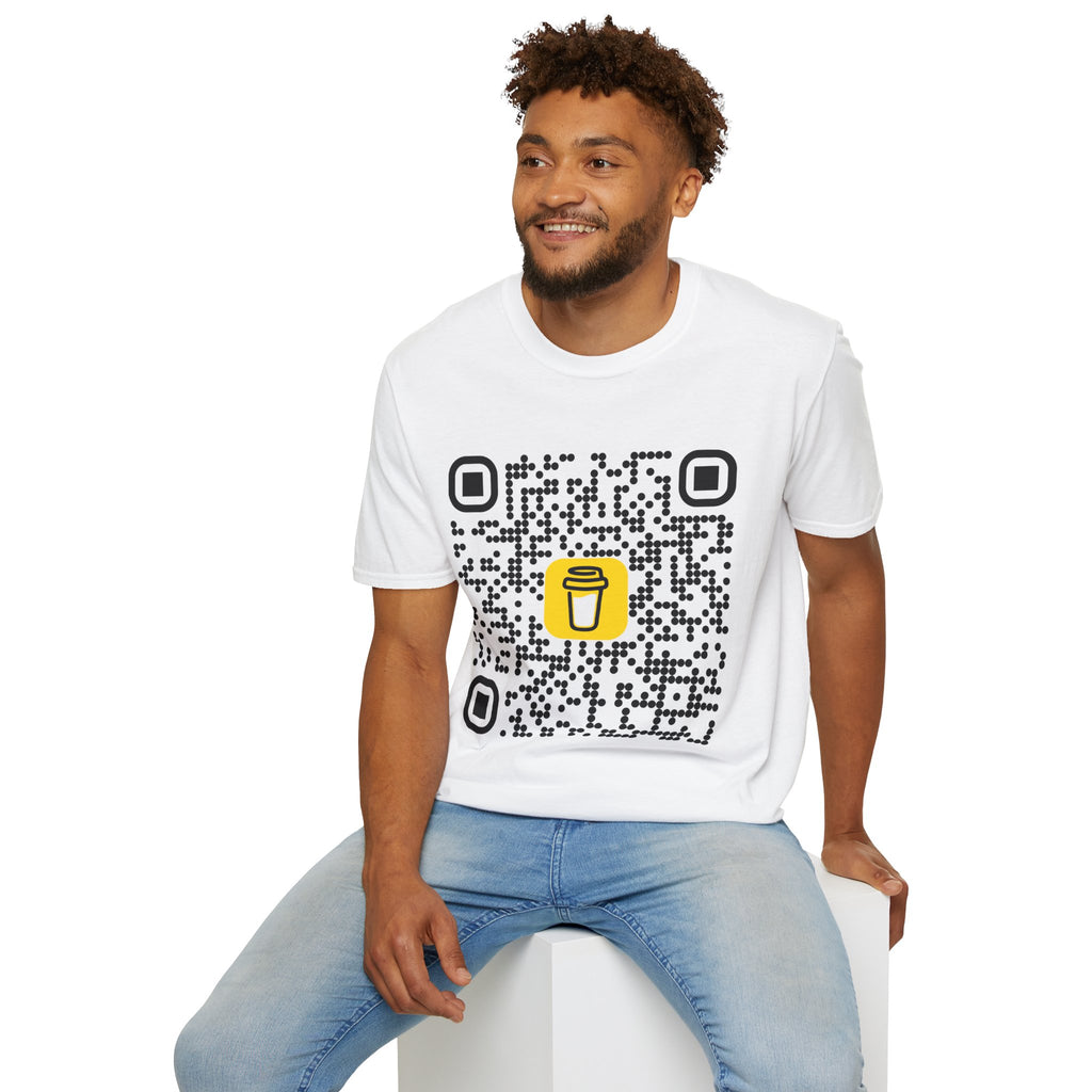 QR Code Coffee Tee — Scan-to-Order Coffee Shop T-Shirt