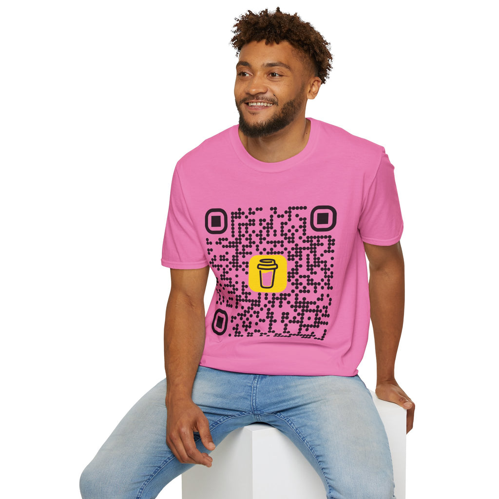 QR Code Coffee Tee — Scan-to-Order Coffee Shop T-Shirt