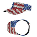 American Flag Style Sports Visor