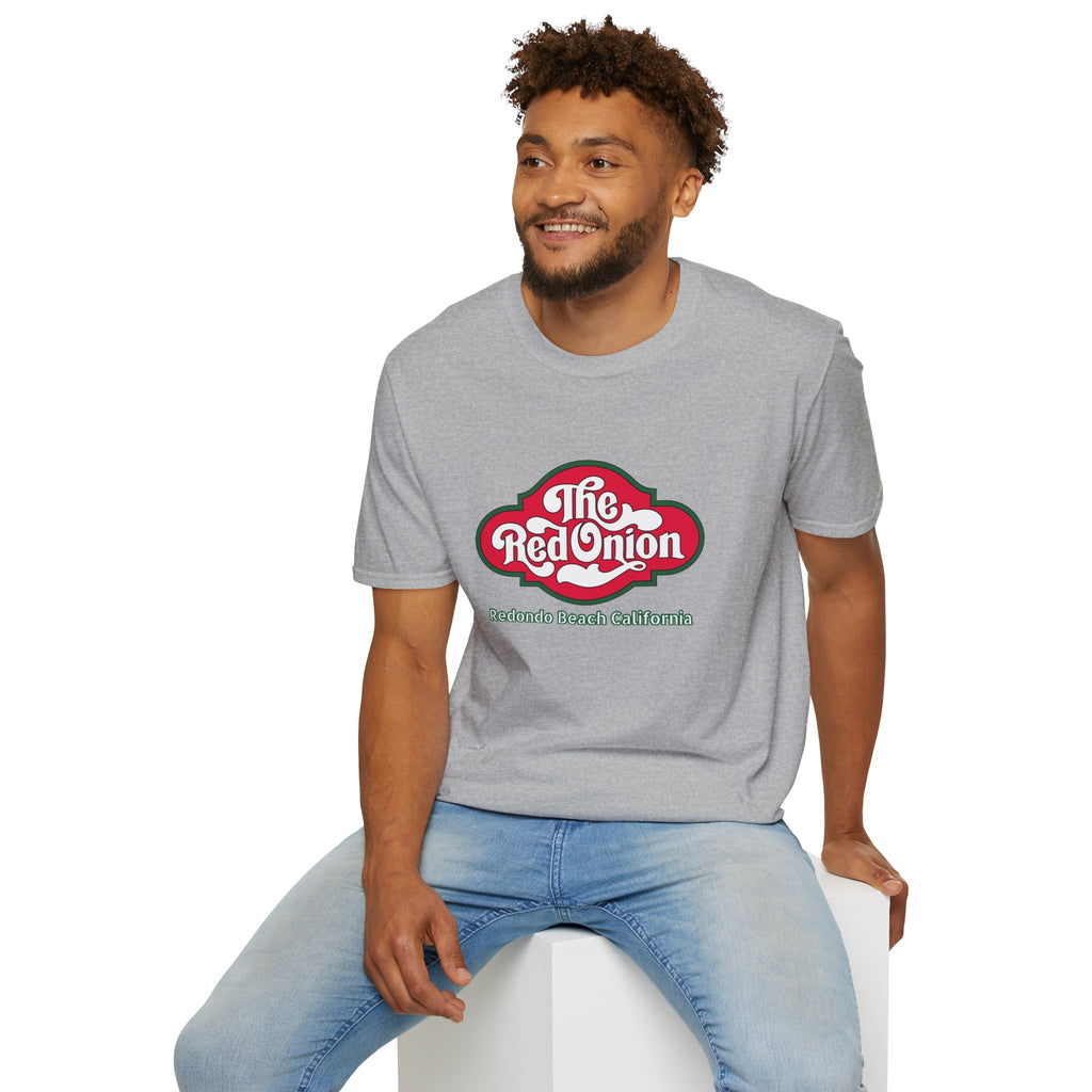 Red Onion Redondo Beach California  Restaurant  Retro Tee, Soft Cotton Shirt, Casual Vintage T-Shirt #OldSouthBay.com