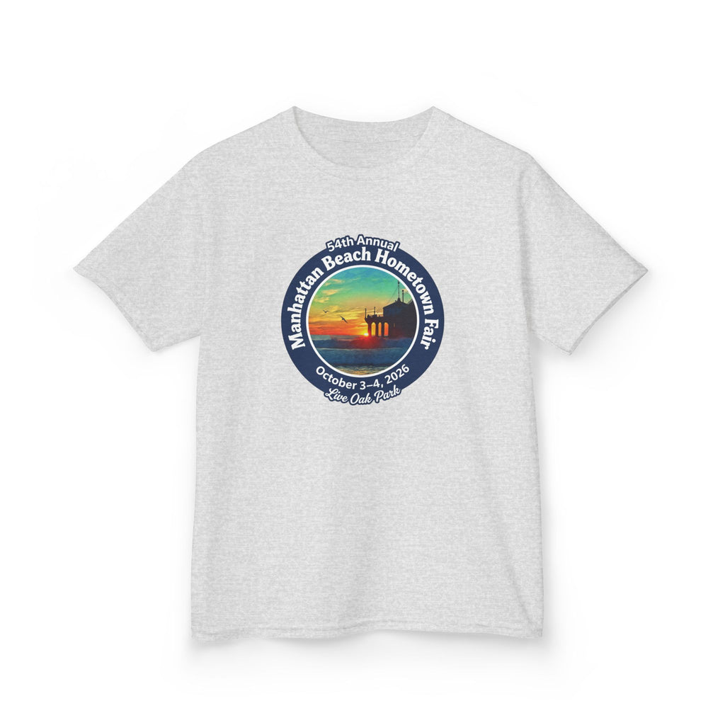 Kids Tee — Manhattan Beach Hometown Fair 2026 Sunset Logo