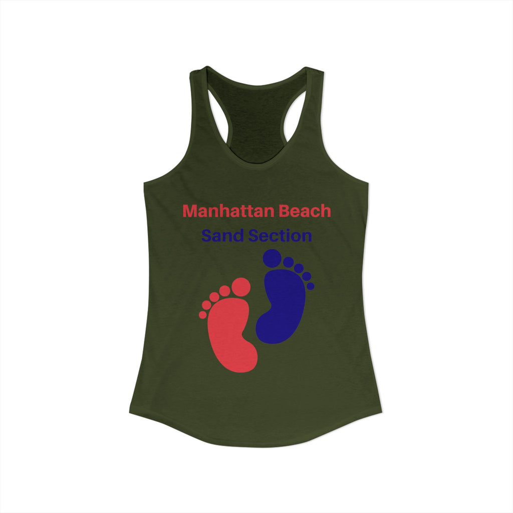 Manhattan Beach Sand Section - Women's Ideal Racerback Tank