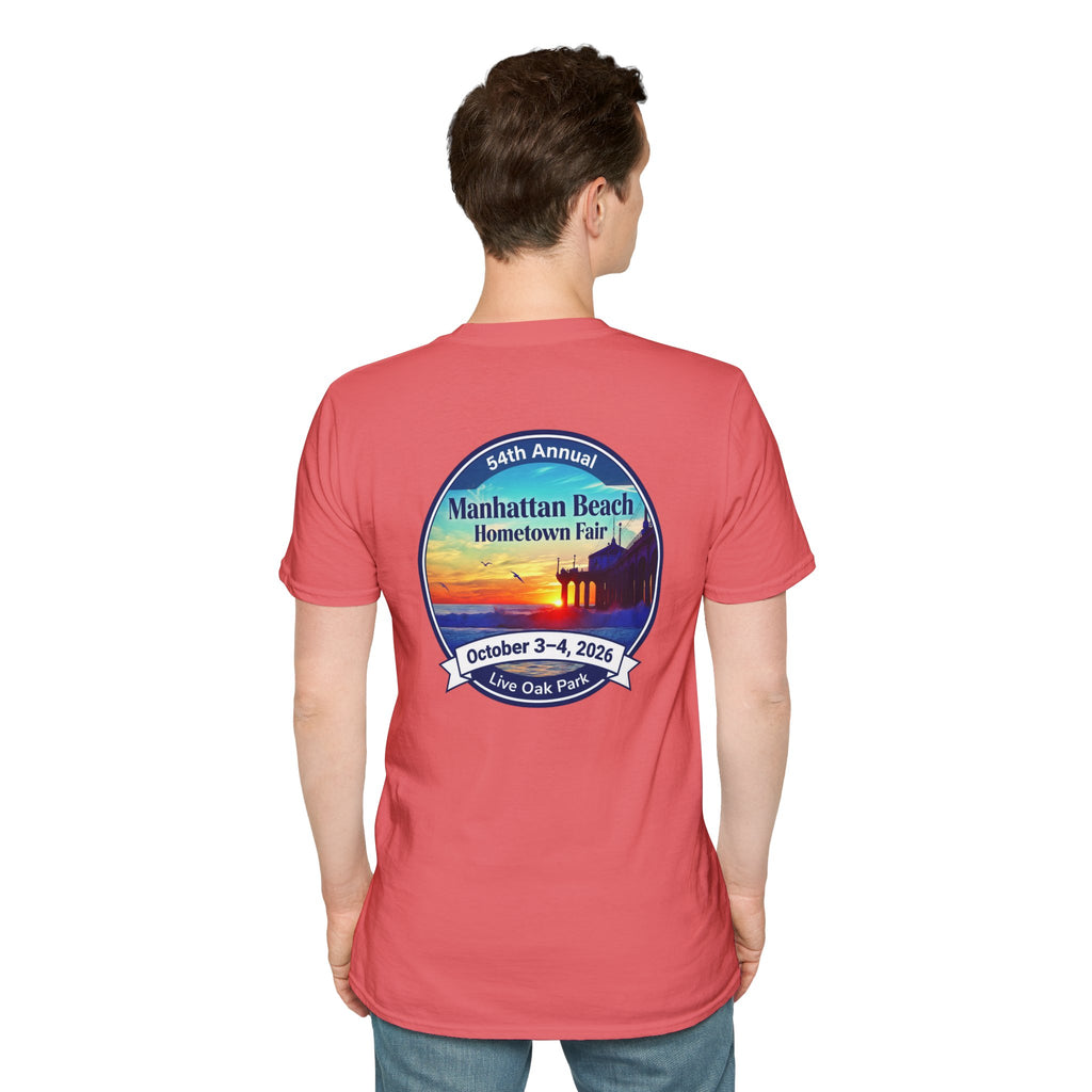 Manhattan Beach Hometown Fair T-Shirt — 54th Annual Sunset Surf Logo (Oct 3-4, 2026)