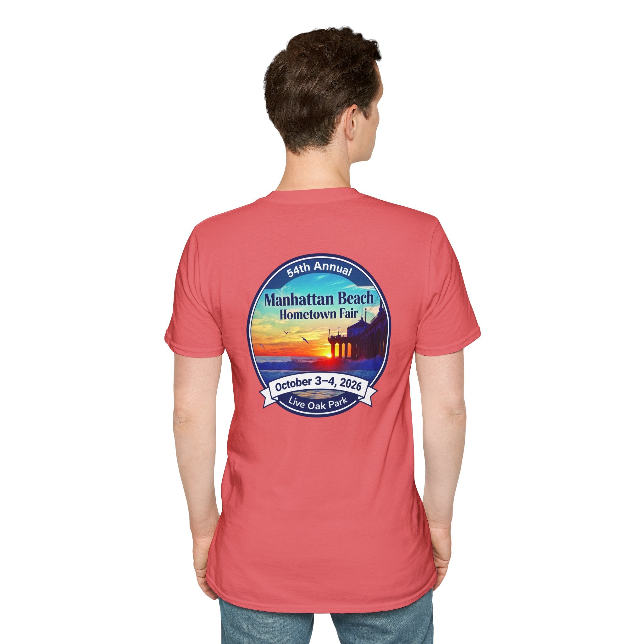 Manhattan Beach Hometown Fair T-Shirt — 54th Annual Sunset Surf Logo (Oct 3-4, 2026)