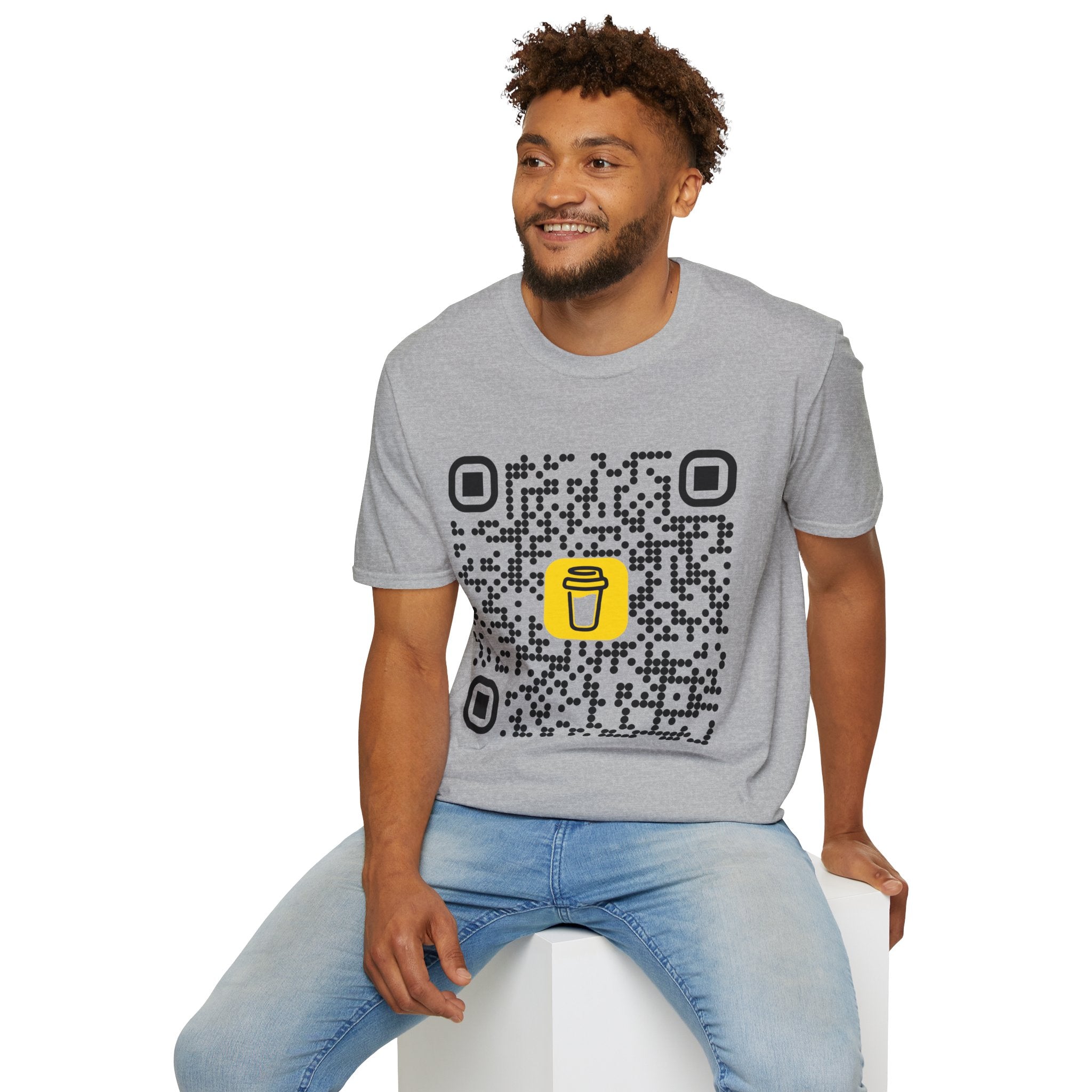 QR Code Coffee Tee — Scan-to-Order Coffee Shop T-Shirt