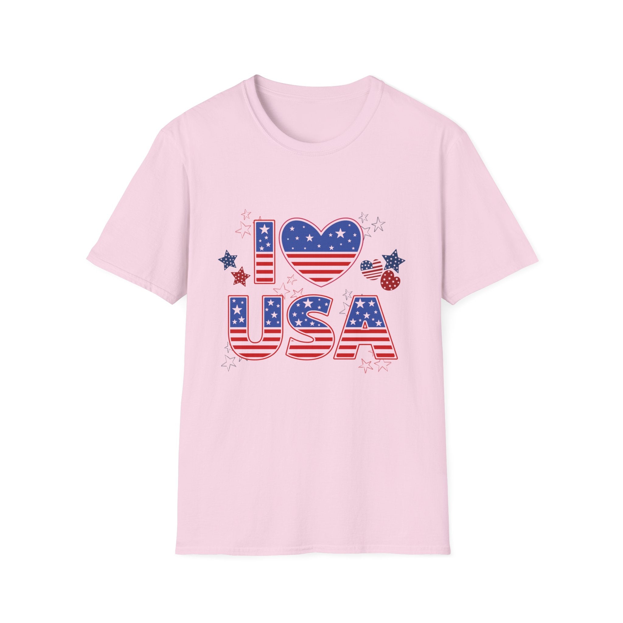I Love the USA T-Shirt | American Flag Patriotic Fourth of July