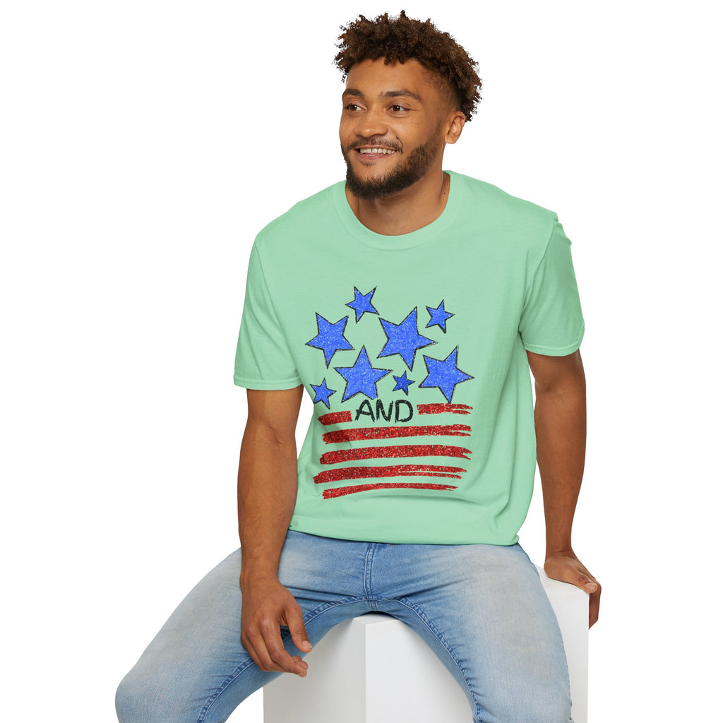 Stars and Stripes T-Shirt — Flag Graphic Patriotic Tee