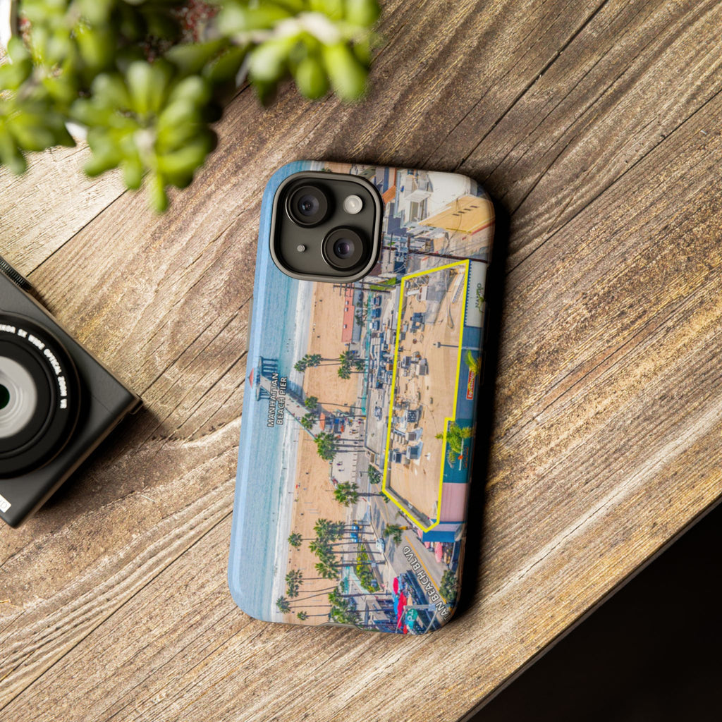 Phone Cases, Manhattan Beach California iPhone Samsung Google Tough Cases, Beach Lovers Gifts, Coastal Accessories, Ocean Phone Covers,