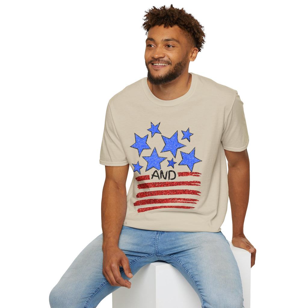 Stars and Stripes T-Shirt — Flag Graphic Patriotic Tee