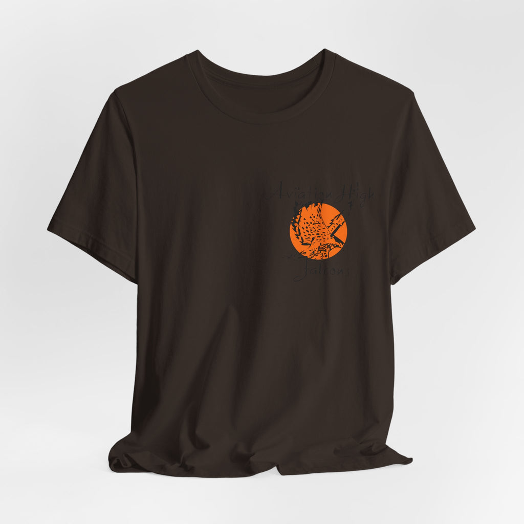 Aviation High School Signage Logo - Many Colors - Unisex Jersey Short Sleeve Tee