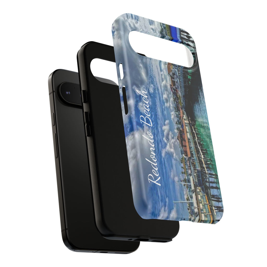 Phone Cases, Redondo Beach California King Harbor Design, Protective Covers, iPhone Accessories, Samsung Accessories, Gift for Travelers