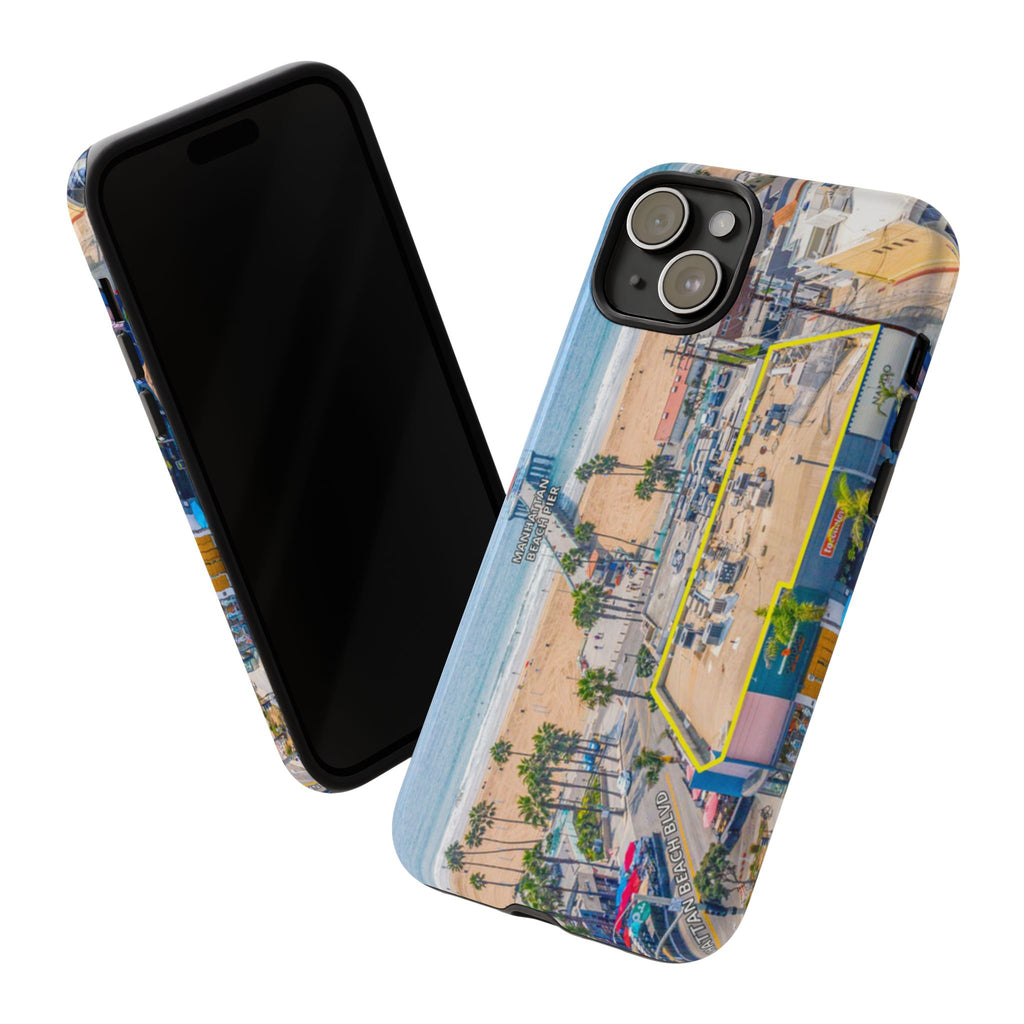 Phone Cases, Manhattan Beach California iPhone Samsung Google Tough Cases, Beach Lovers Gifts, Coastal Accessories, Ocean Phone Covers,