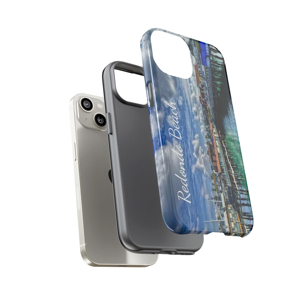Phone Cases, Redondo Beach California King Harbor Design, Protective Covers, iPhone Accessories, Samsung Accessories, Gift for Travelers