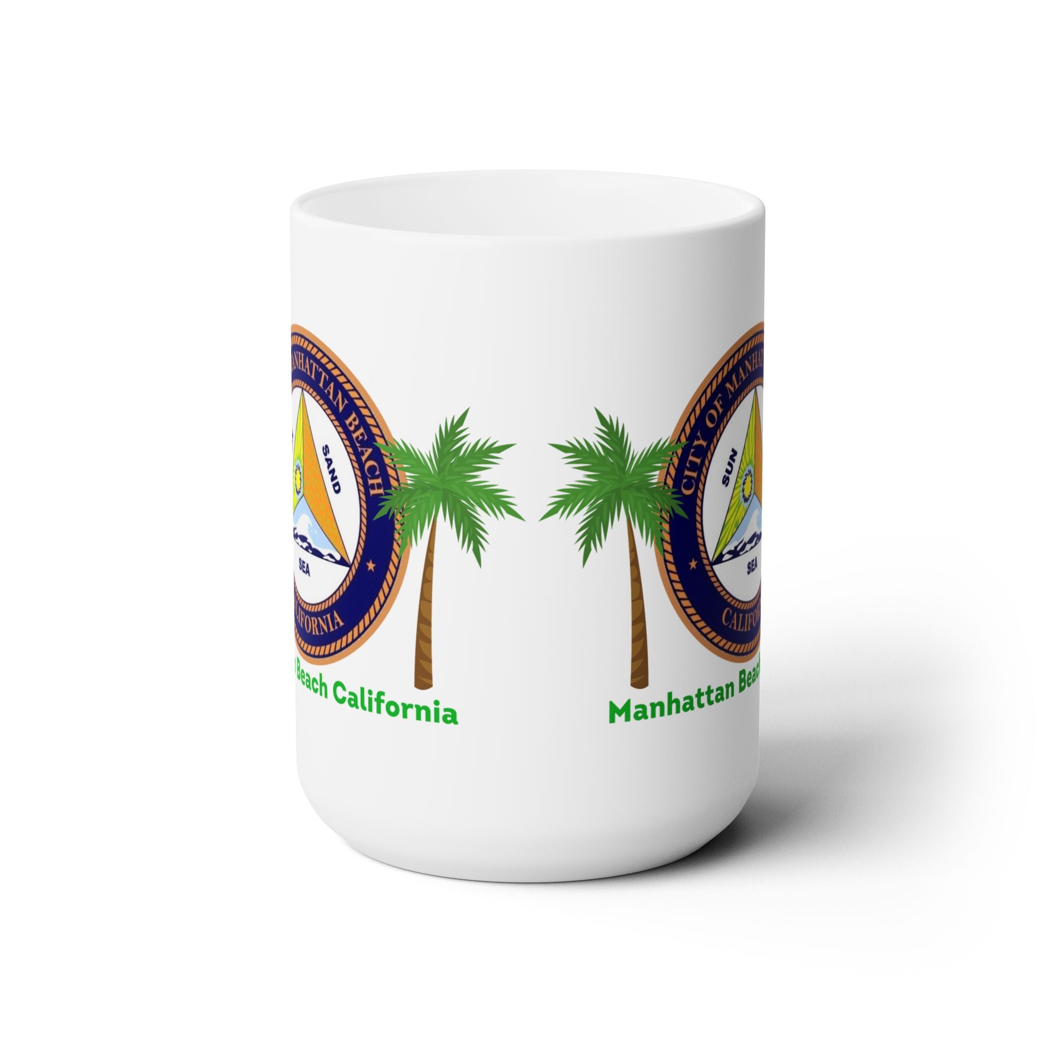 Manhattan Beach California Ceramic Mug 15oz