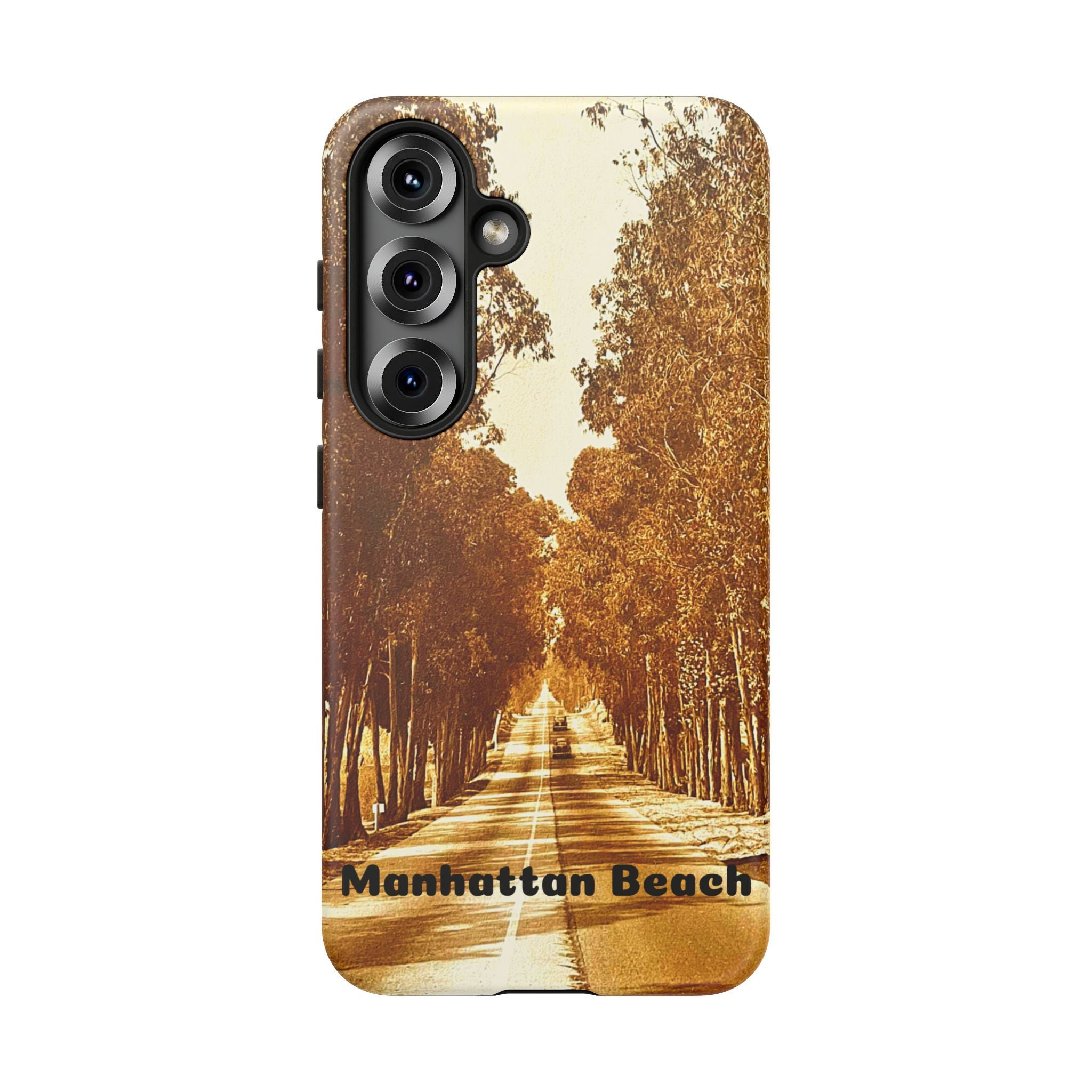Phone Cases Manhattan Beach Rosecrans Ave Early 60's Tough Cases 90266 California, iPhone Samsung Google Pixel Protective Cover, Vintage