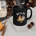 Metlox Pottery Manhattan Beach 1927 - 1989 11oz / 15oz Black Mug