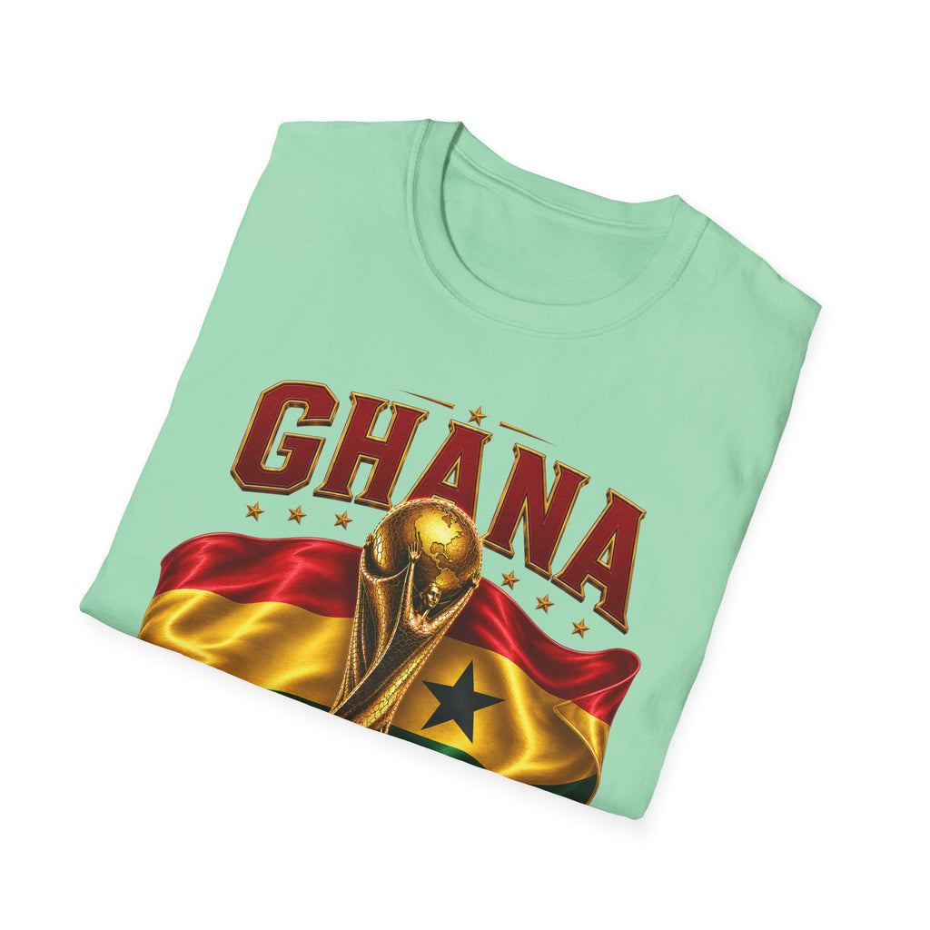 Ghana 2026 World Cup T-Shirt — Flag & Trophy Football Fan Tee