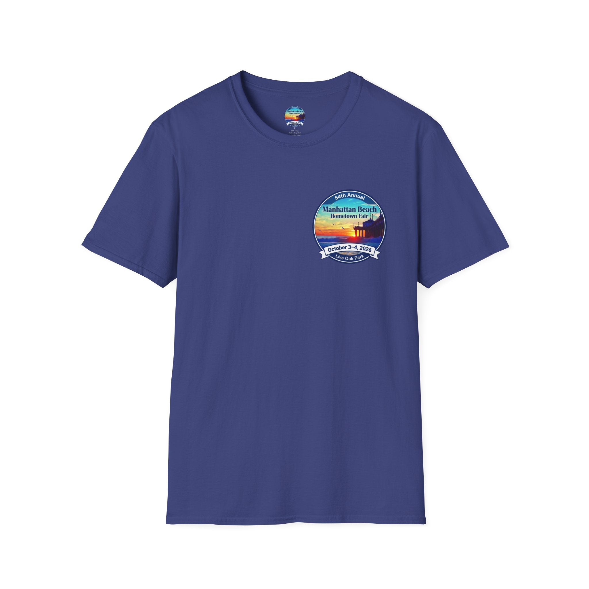 Manhattan Beach Hometown Fair T-Shirt — 54th Annual Sunset Surf Logo (Oct 3-4, 2026)