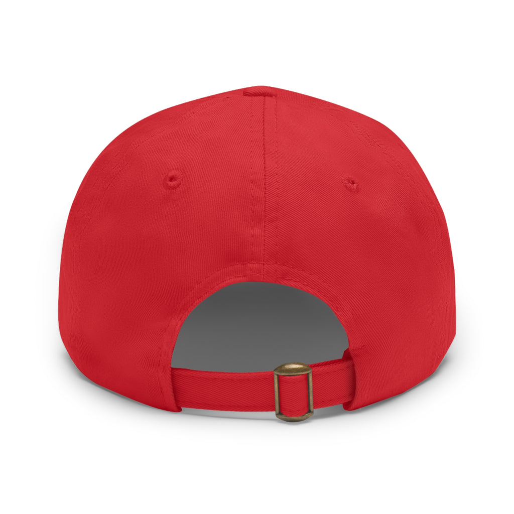 Proud to be Called Beach Trash Manhattan Beach  Leather Patch Dad Hat — Vintage Manhattan Beach Logo
