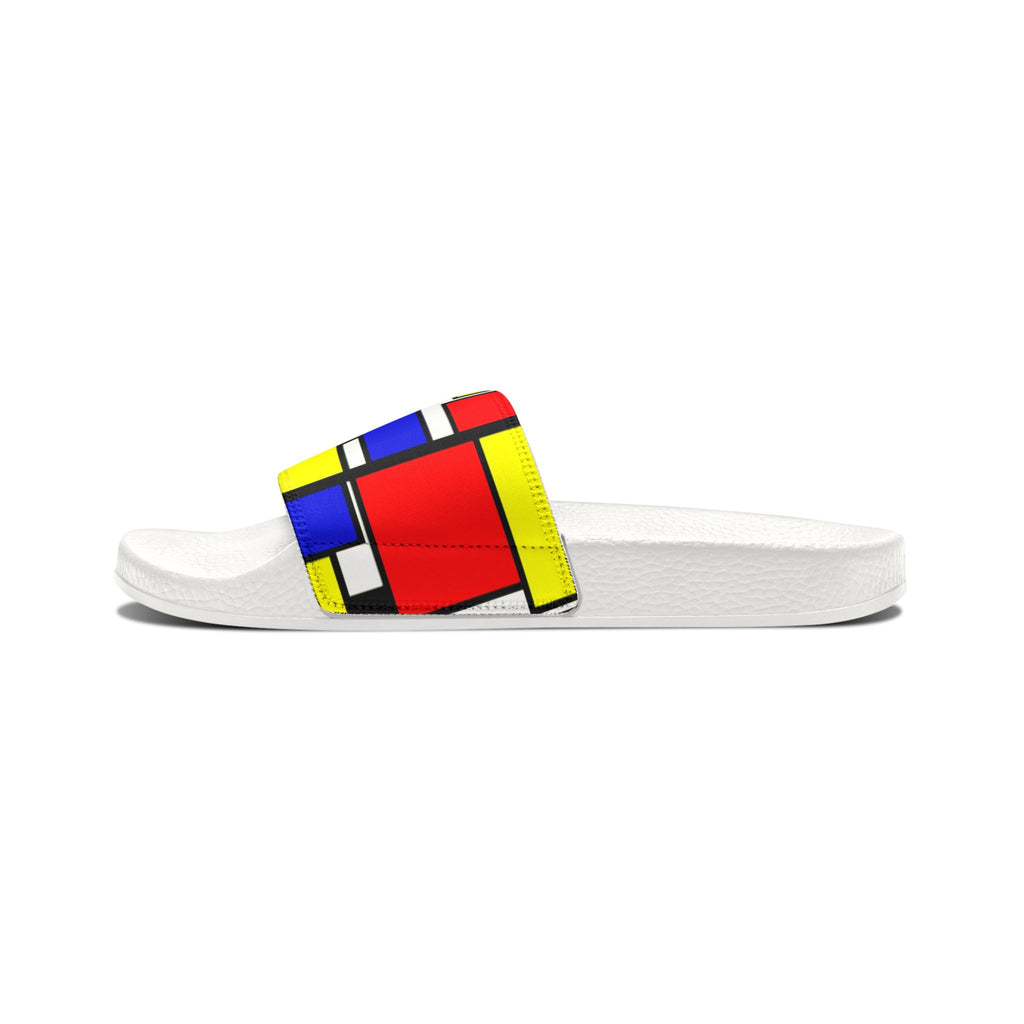 IYKYK Primary Colors Geometric Blocks  Sandals | Slide
