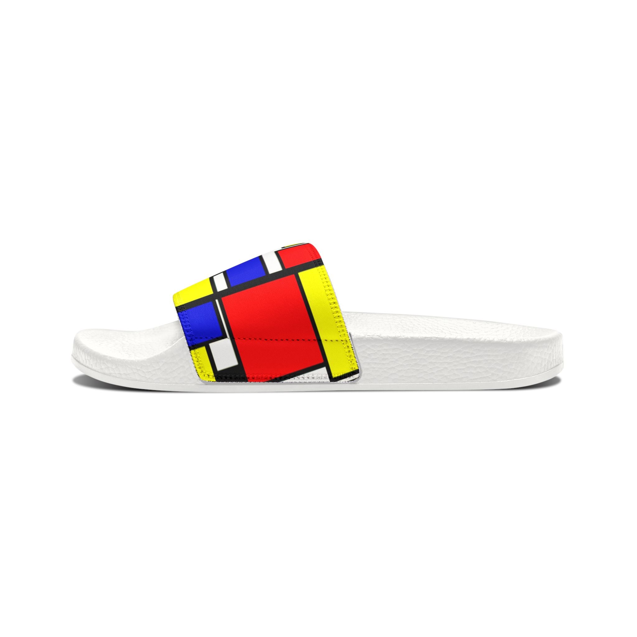 IYKYK Primary Colors Geometric Blocks  Sandals | Slide