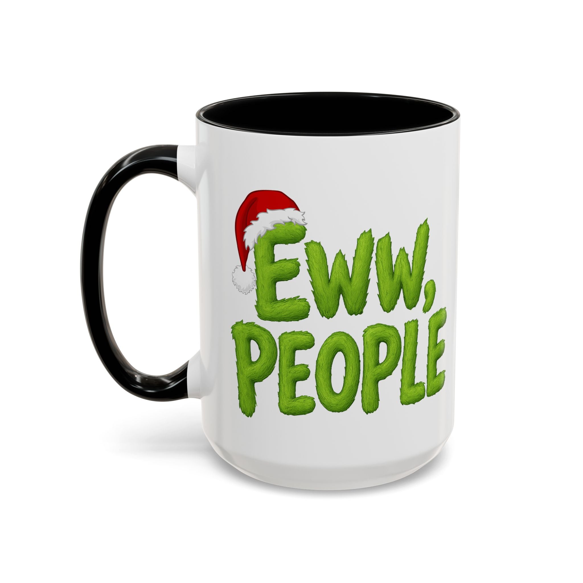 Eww People mug | Accent coffee mug, holiday Santa hat design