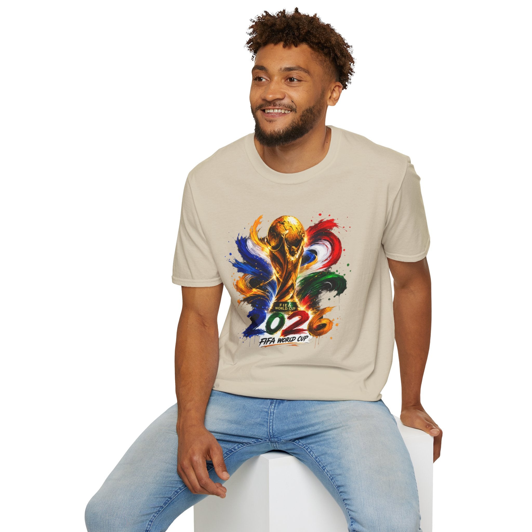 World Cup 2026 T-Shirt — Colorful FIFA Trophy Graphic