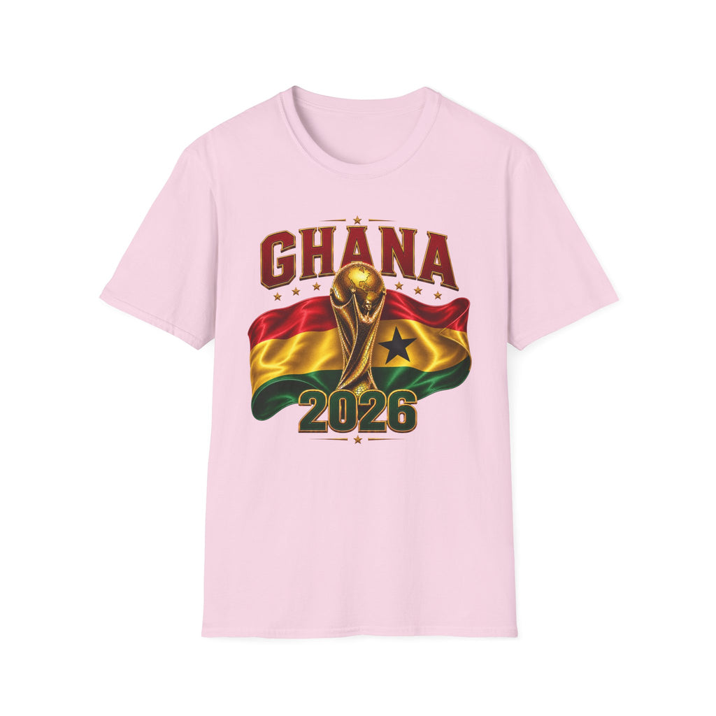 Ghana 2026 World Cup T-Shirt — Flag & Trophy Football Fan Tee