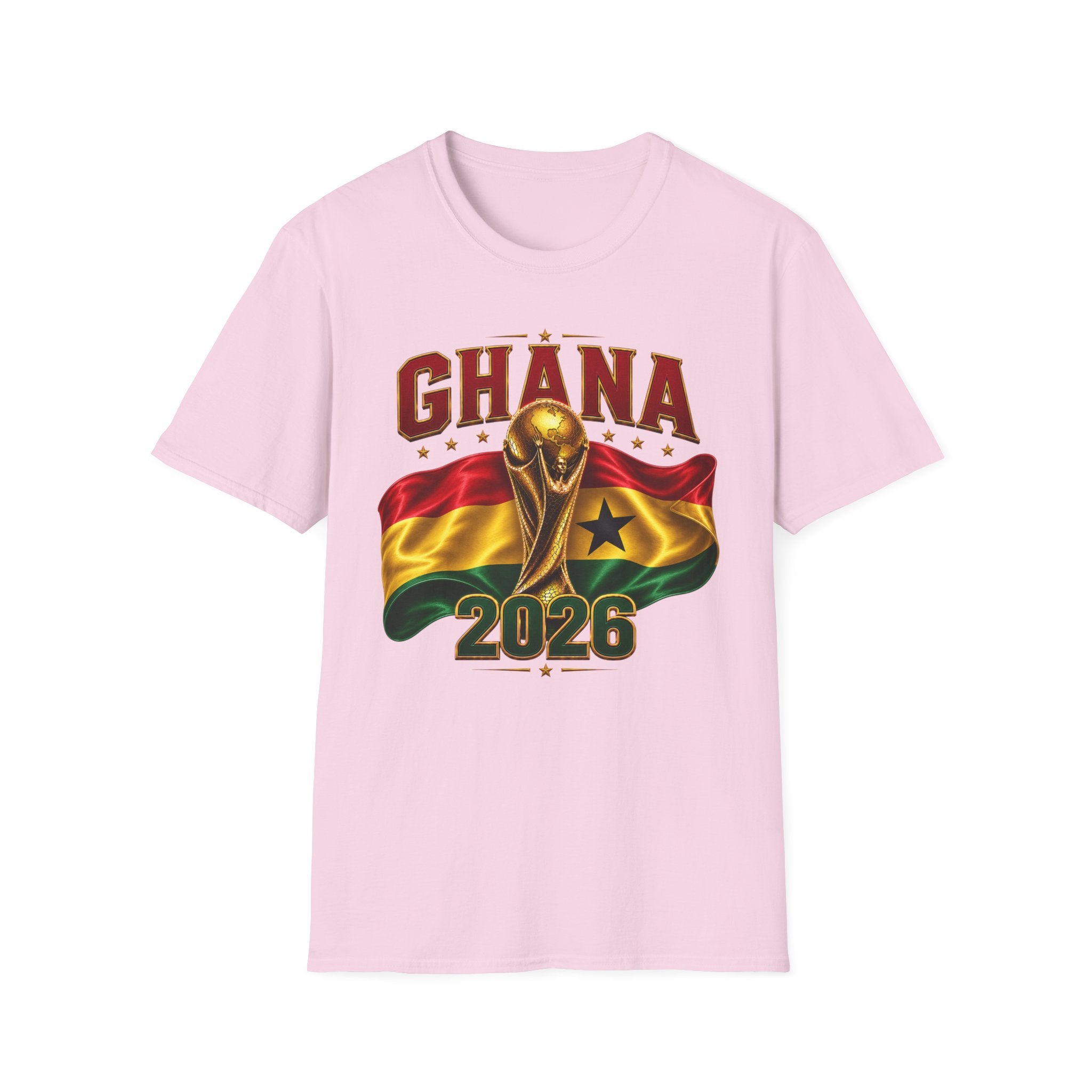 Ghana 2026 World Cup T-Shirt — Flag & Trophy Football Fan Tee