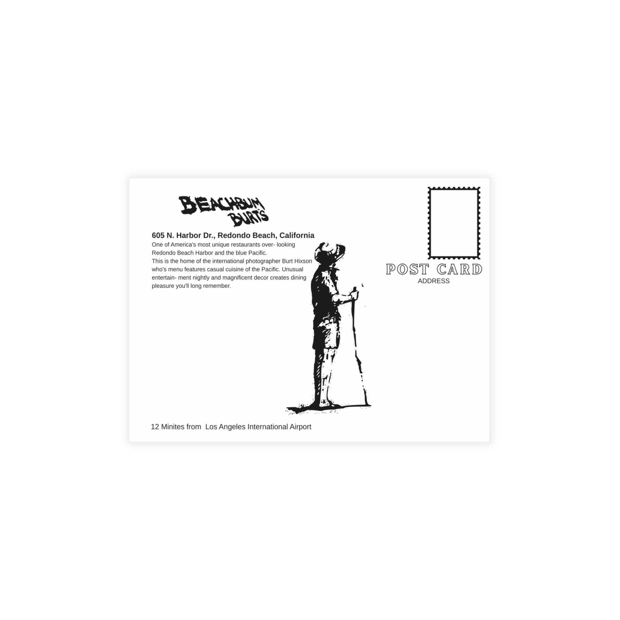 Beach Bum Burts - Redondo Beach California - Postcard Bundle Set with Envelopes | Vintage Travel Postcards,  Art Prints for Collectors