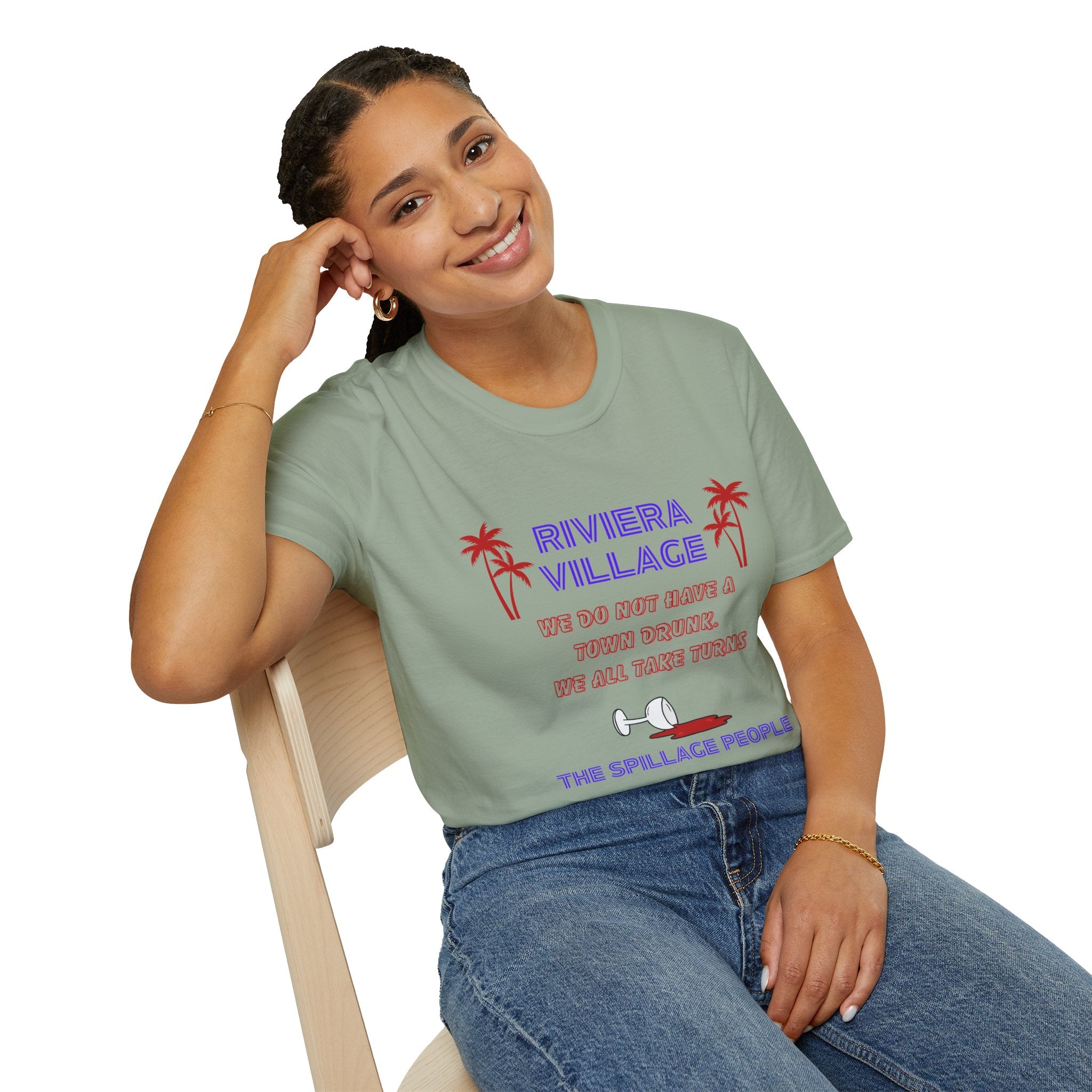 Riviera Village Redondo Beach - The Spillage People - Mens and Womans  Softstyle T-Shirt